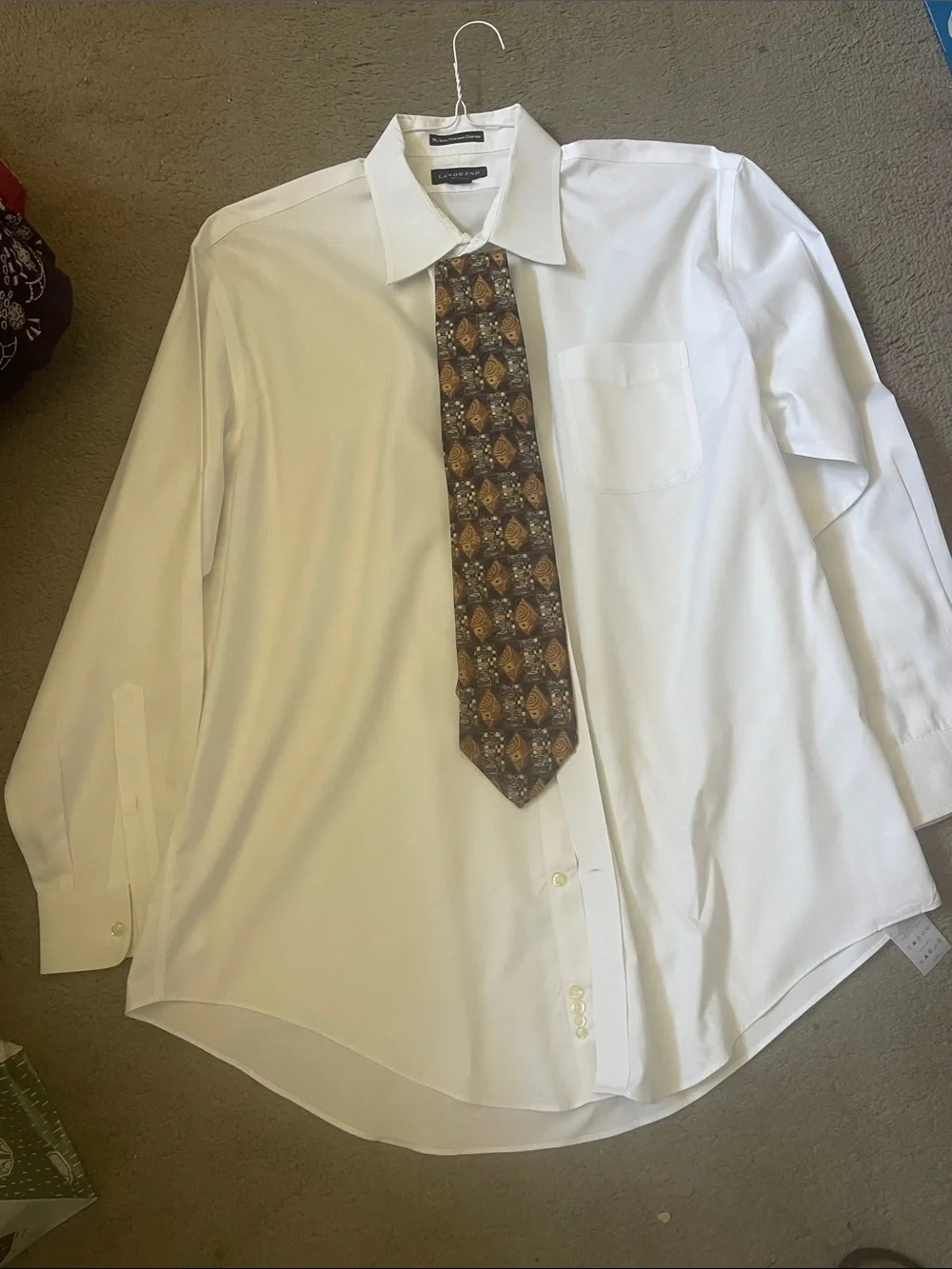 Ermegildo Zegna Men's Patterned Silk Tie in Brown and Gold